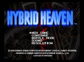 Hybrid Heaven Title Screen